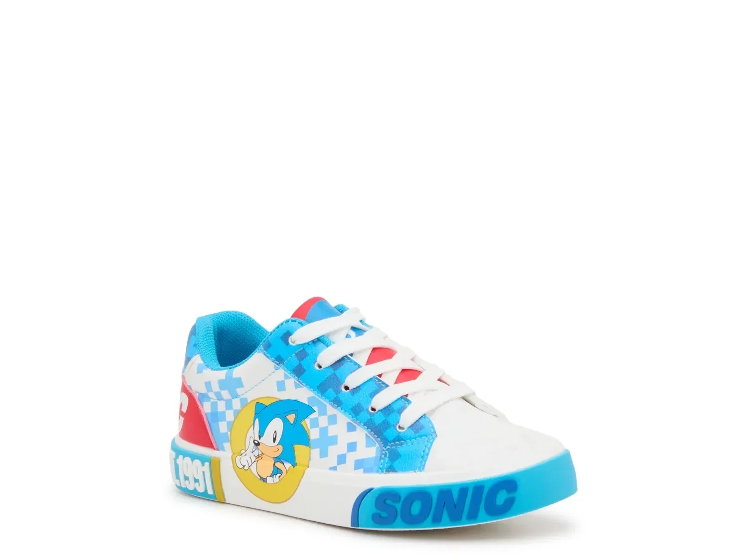 Кроссовки Sonic the Hedgehog S6 Court, Ground Up, бело-синие