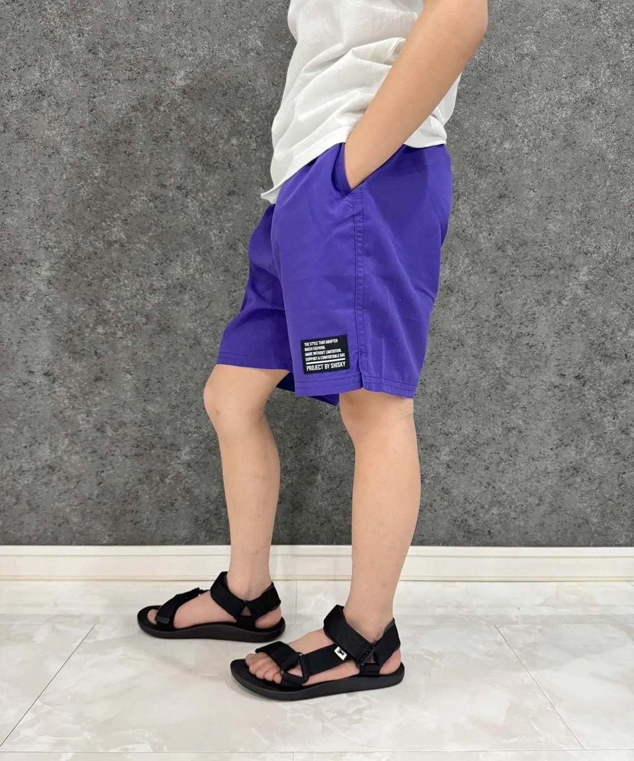 Детские шорты для плавания с принтом SHISKY, Dark Purple