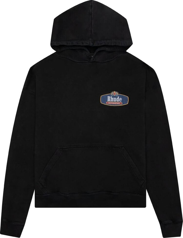 

Худи Rhude Racing Crest Hoodie 'Black', черный