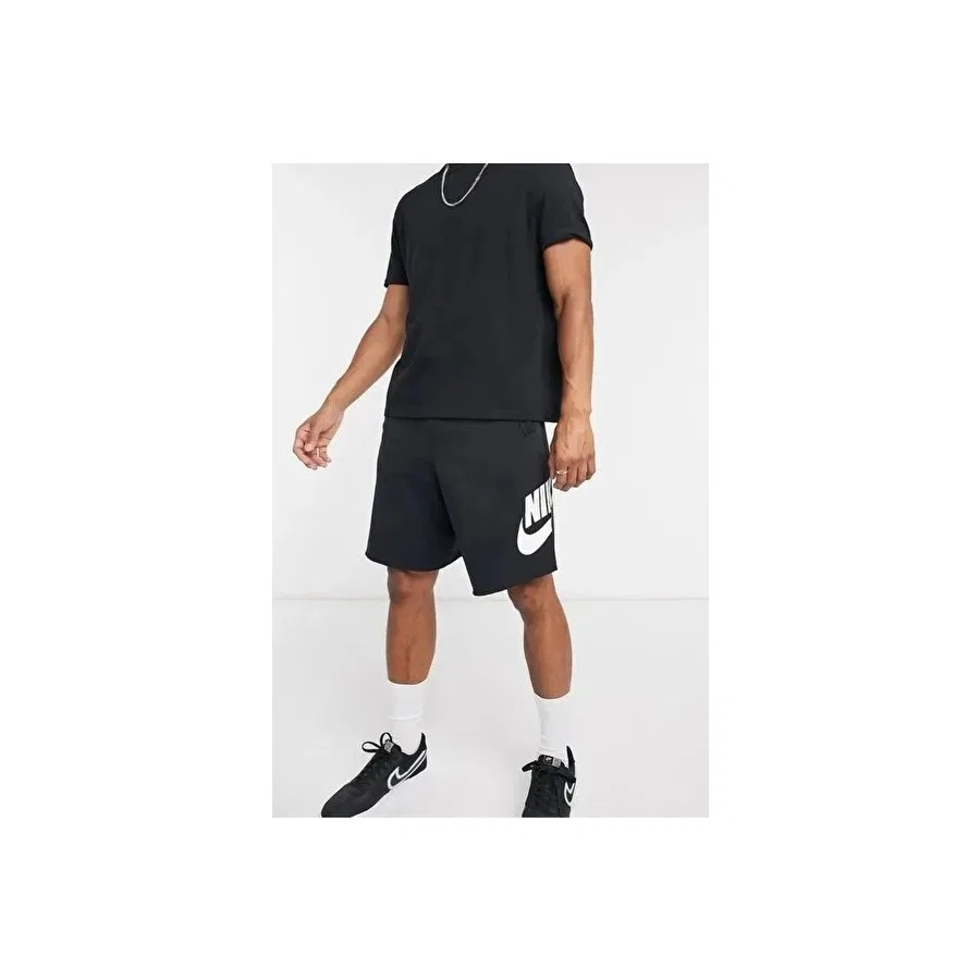 Мужские спортивные шорты свободного кроя из футера с моделью Sport Essentials French Terry Alumni, Nike, Черный — фото 2