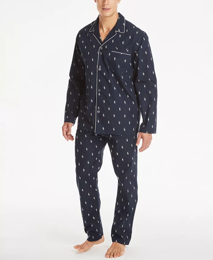 Мужская пижамная рубашка All Over Polo Player Polo Ralph Lauren, мультиколор — фото 2