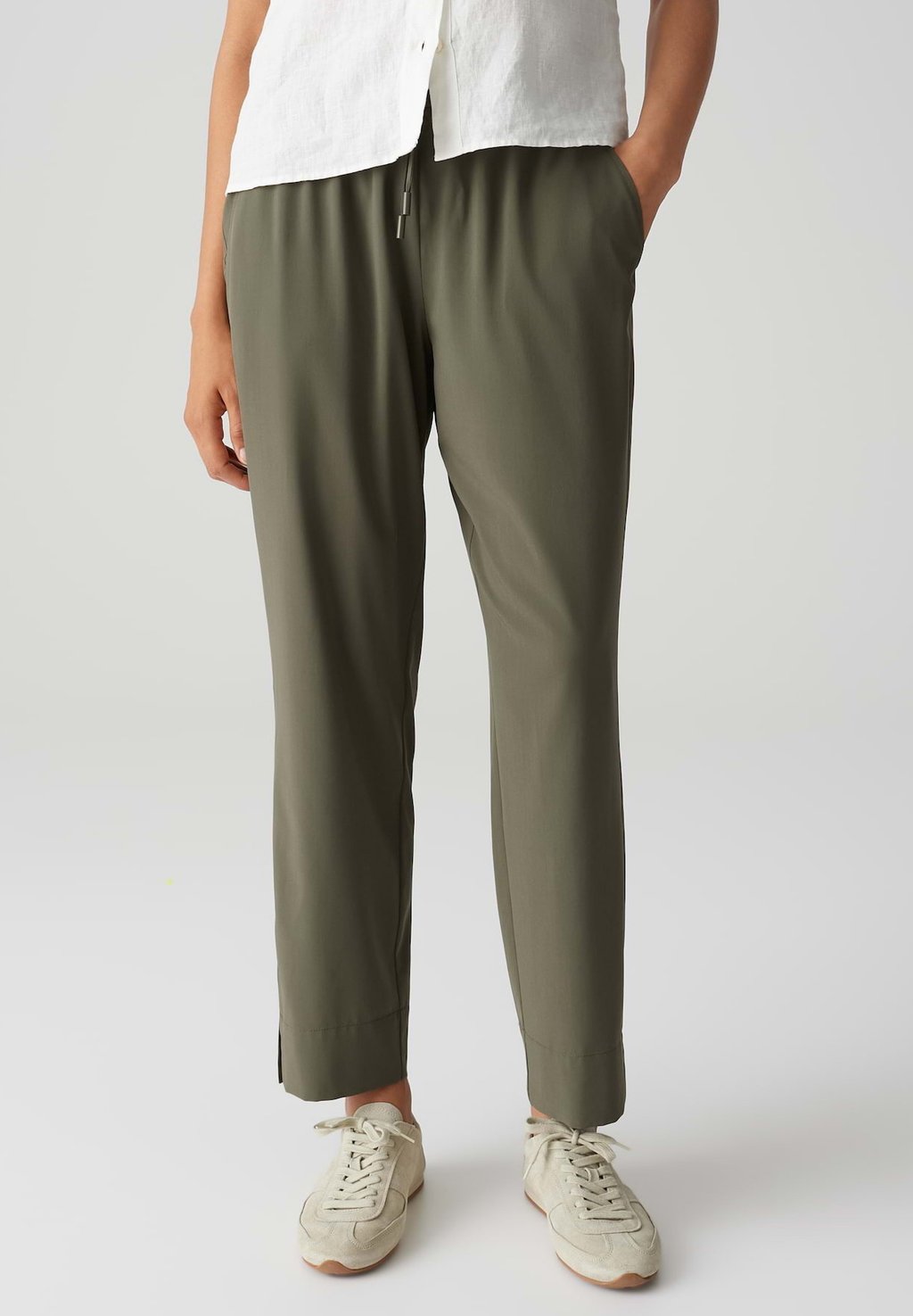 

Брюки MID RISE CROPPED RELAXED FIT OPUS, оливковый