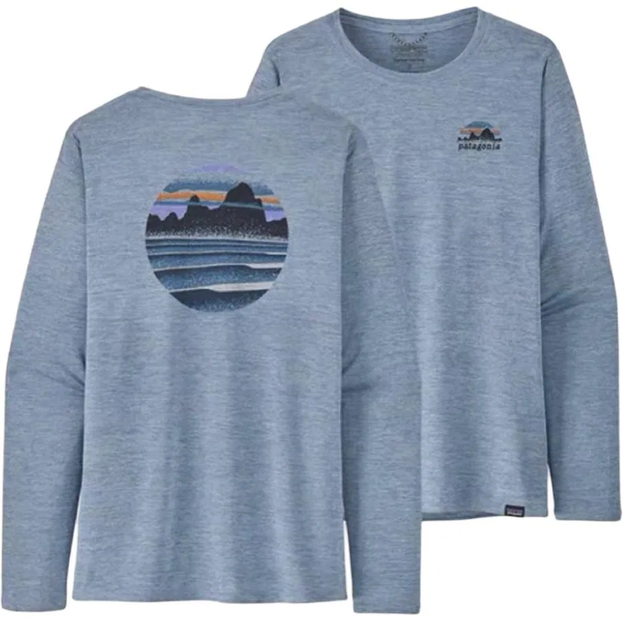 Женская футболка с длинным рукавом Patagonia, Sky Blue