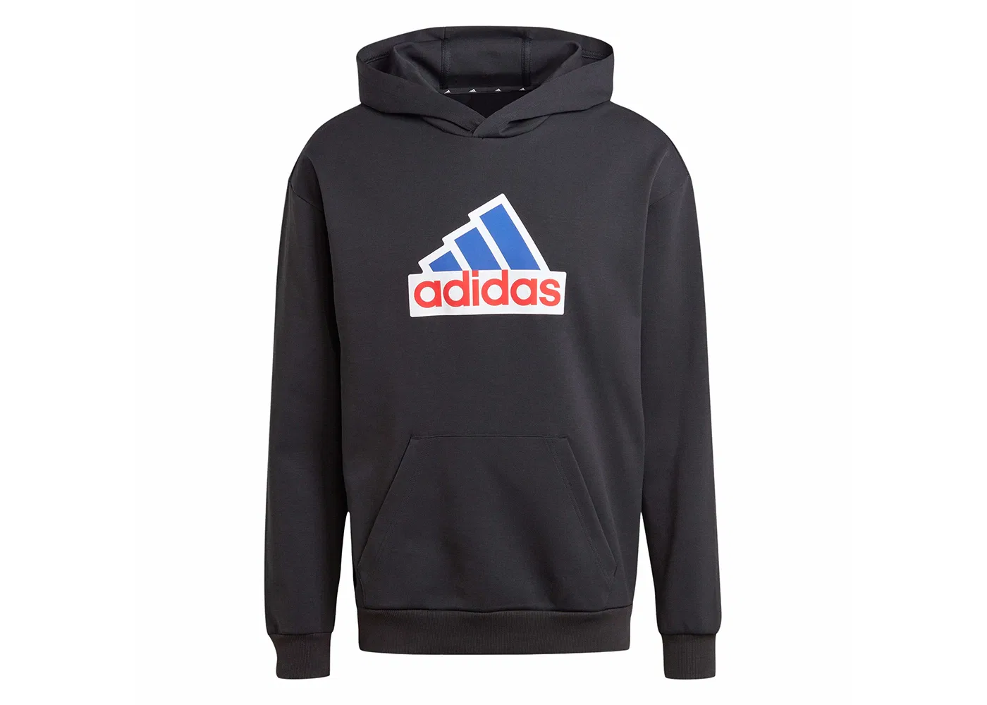 Мужская худи с принтом Adidas, Black