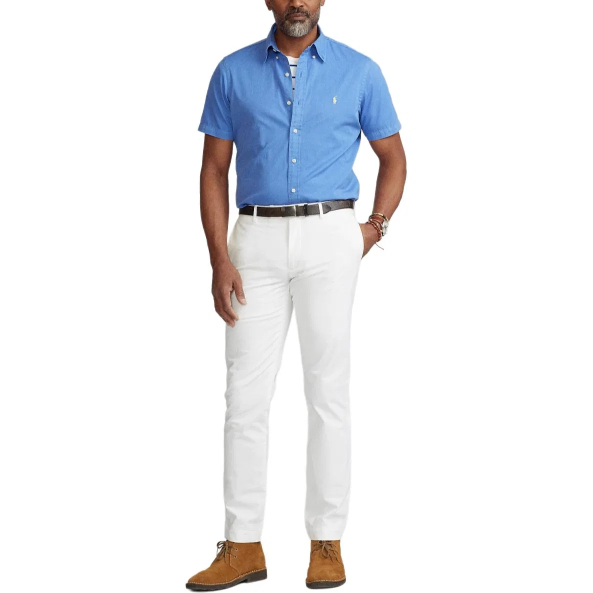 Рубашка классическая мужская Polo Ralph Lauren, Blue — фото 3