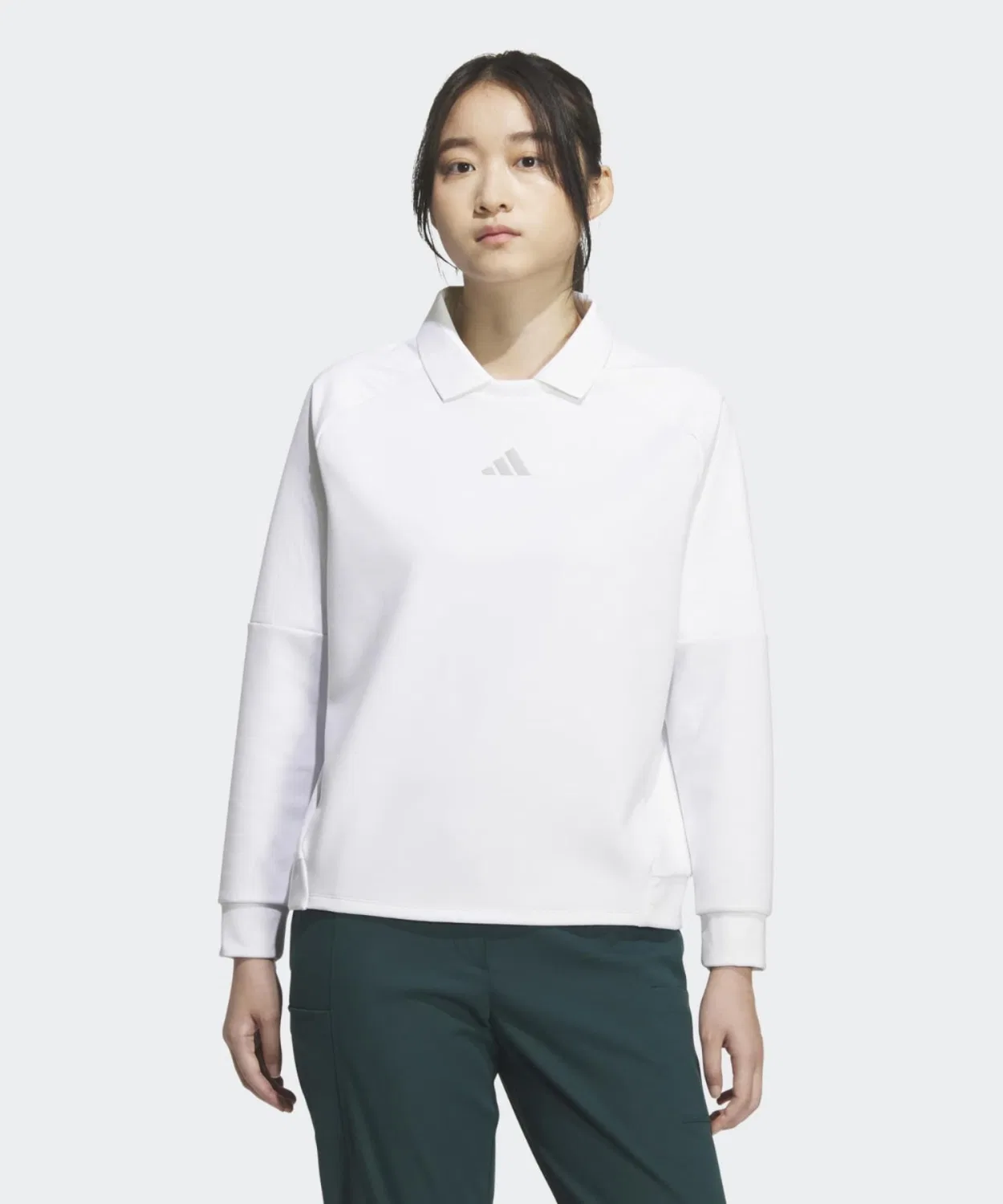 Женский свитшот с длинным рукавомAdidas Golf, Белый