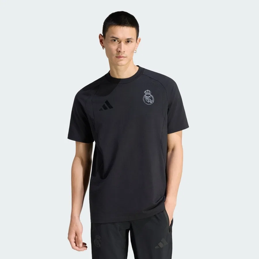 Футболка спортивная с принтом Real Madrid Tiro Travel adidas Performance, Черный