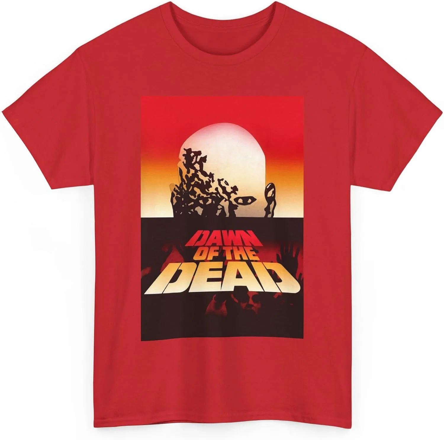Женская футболка с принтом Dawn of the Dead, красный — фото 3