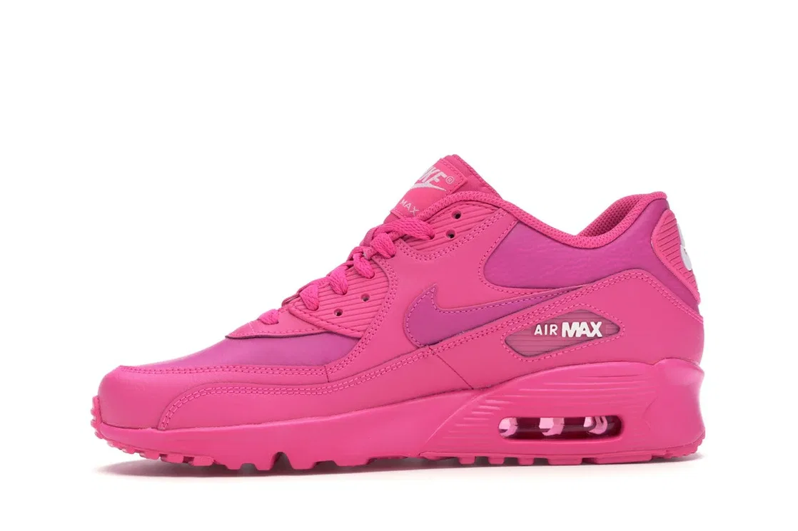 Детские кроссовки с ярким дизайном Nike Air Max 90, Laser Fuchsia/White-Laser Fuchsia — фото 3