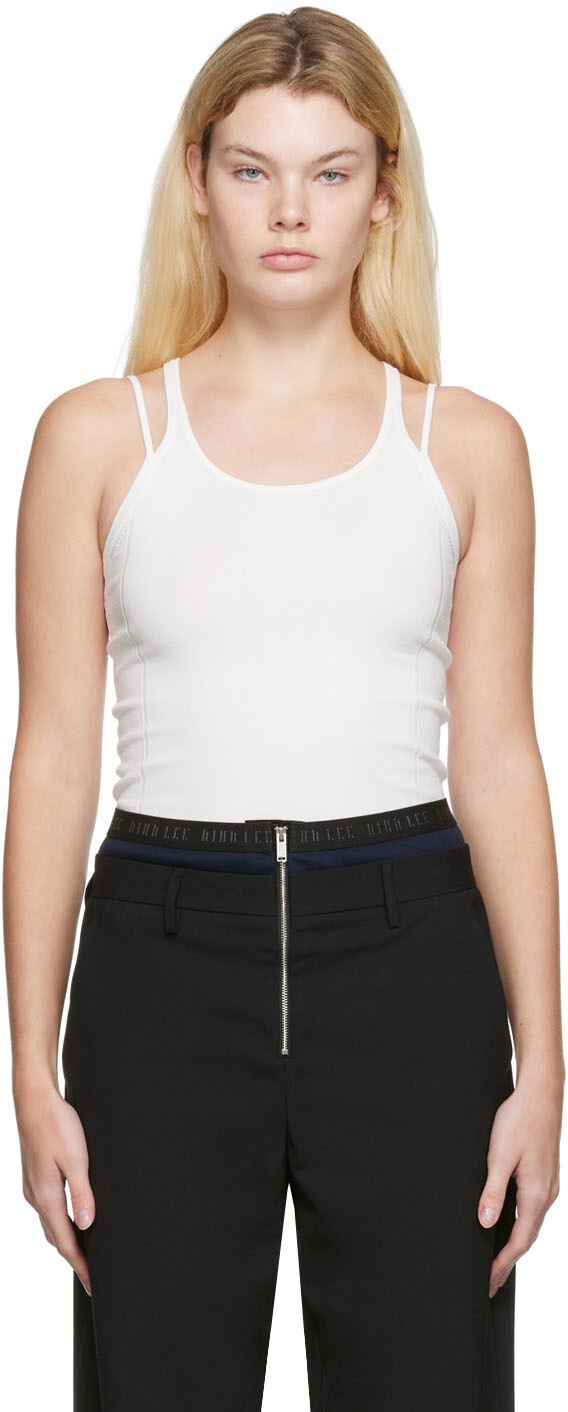 

Белая плотная майка Dion Lee