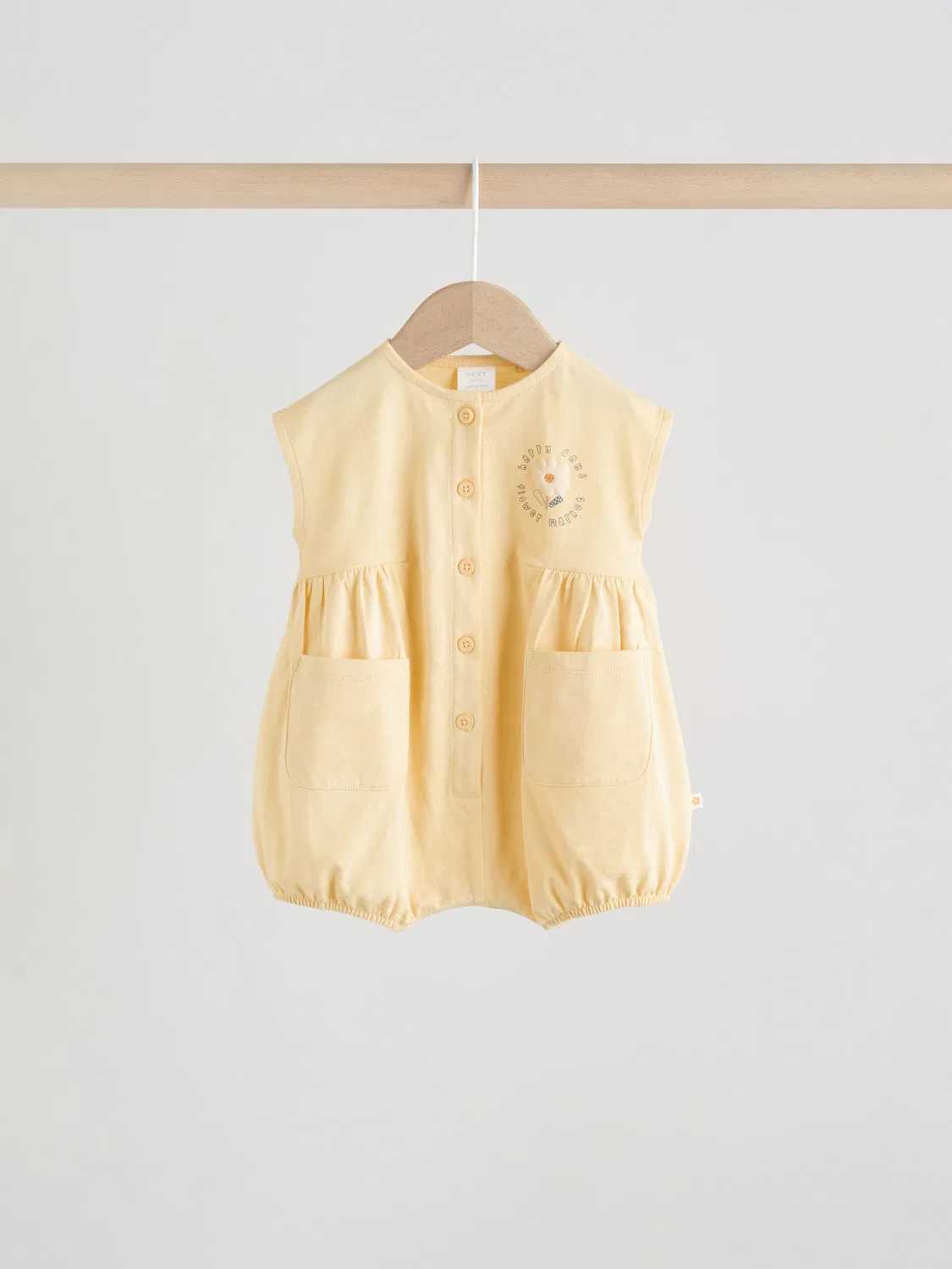 Комбинезон для новорожденных, 3 шт., Yellow Floral Next, желтый — фото 2