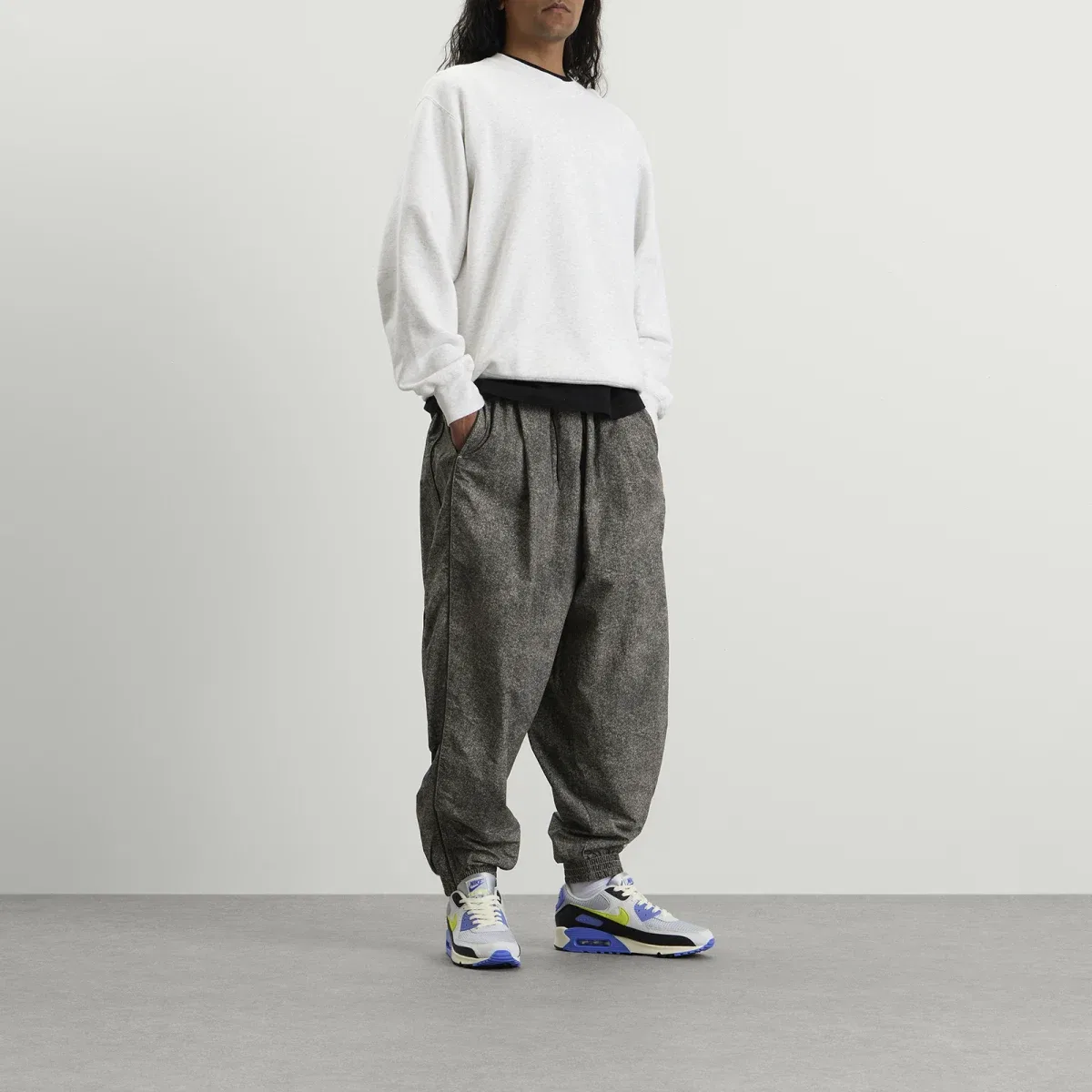 Спортивные брюки Nike Club Rules AOP Track Pant, College Grey & Black — фото 4