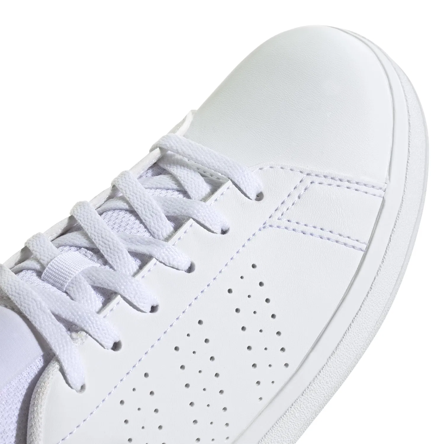 Детские кроссовки для мальчиков на шнуровке Advantage Base 2.0 Junior Adidas, Cloud White Bliss Pink Core Black — фото 4
