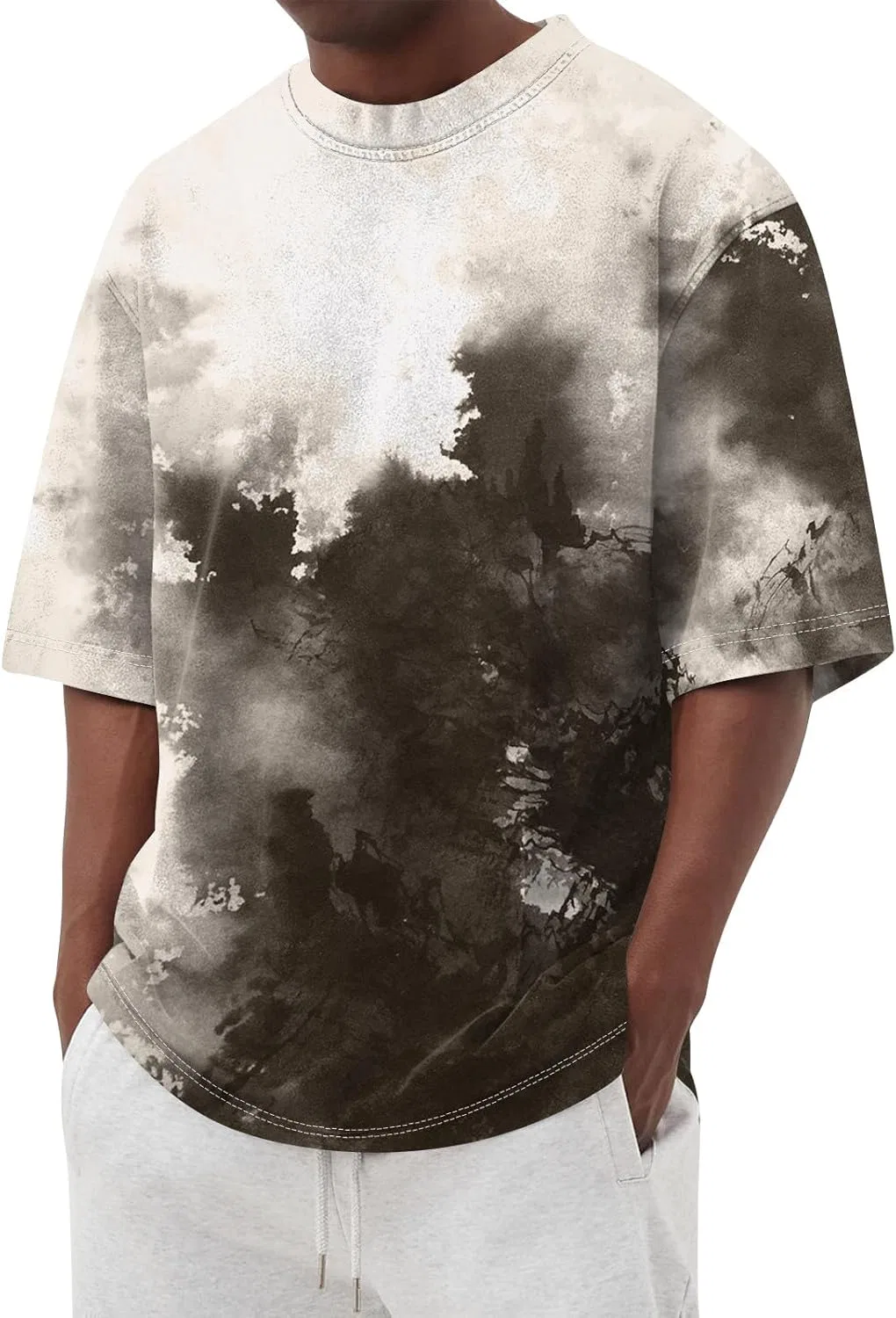 Мужская футболка с коротким рукавом, Lightweight, Generic, Dark Gray