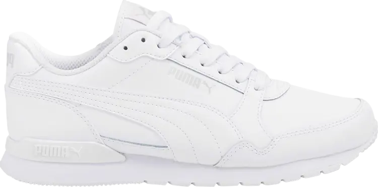 

Кроссовки Puma ST Runner v3 Leather Jr Triple White, белый