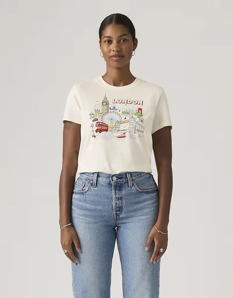 Любимая футболка Levi's Graphic London, белый