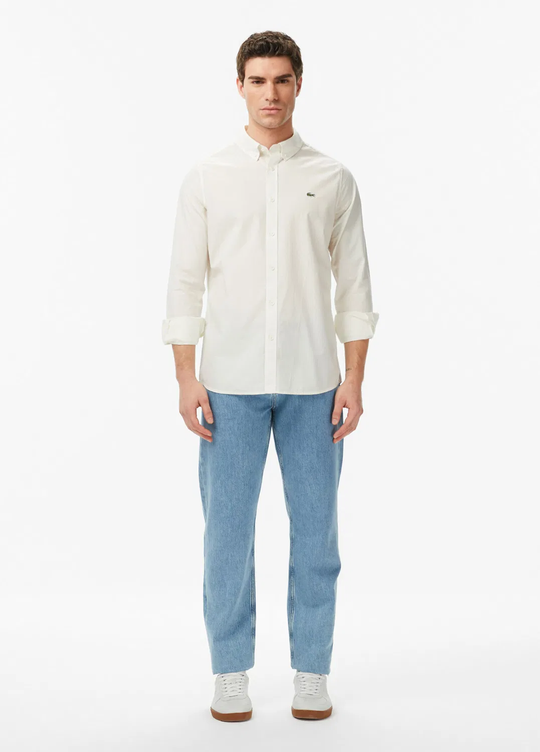 Рубашка Lacoste Slim Fit, кремовый — фото 4