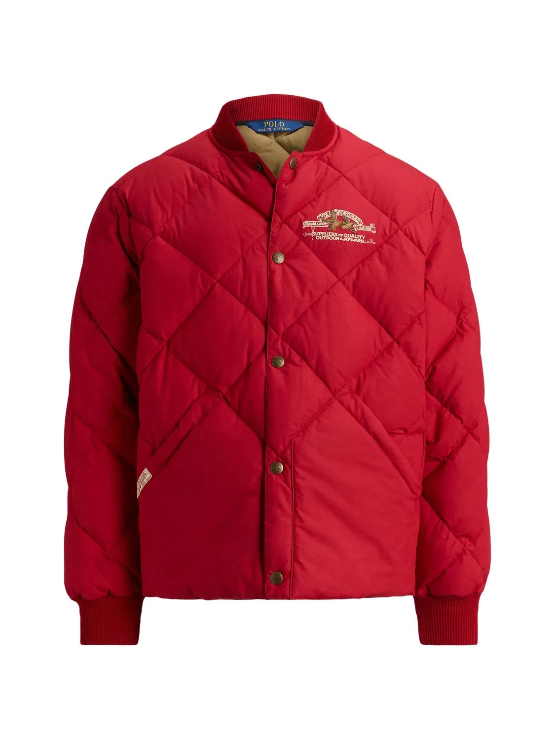 Стеганый бомбер Gysr Polo Ralph Lauren, красный