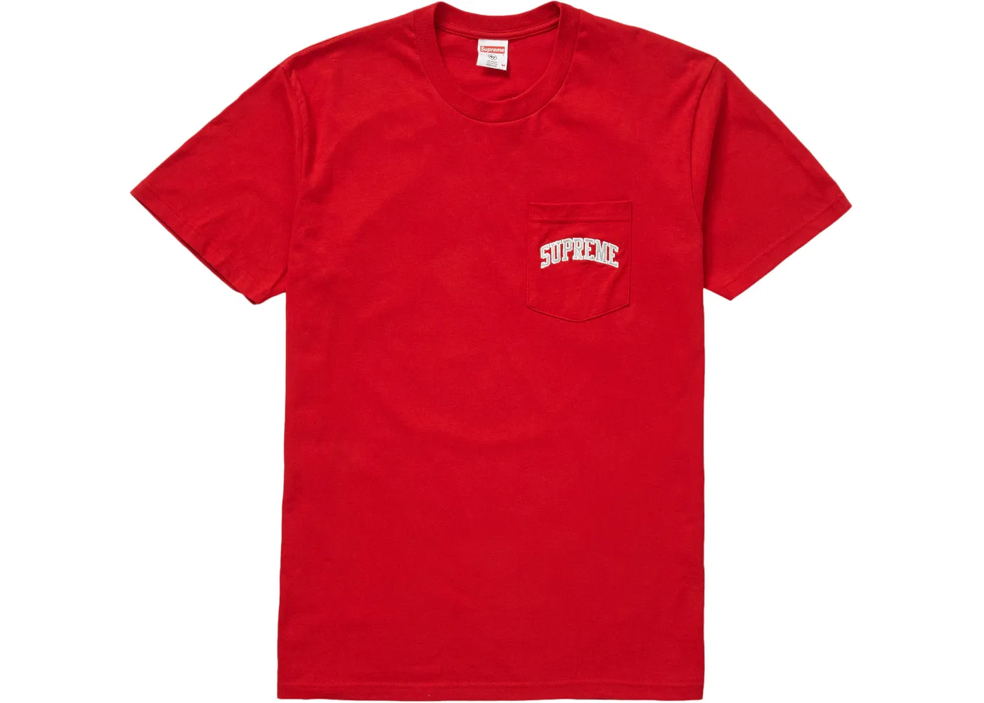 Мужская футболка с нагрудным карманом Supreme x NFL/Raiders Pocket Tee, Red