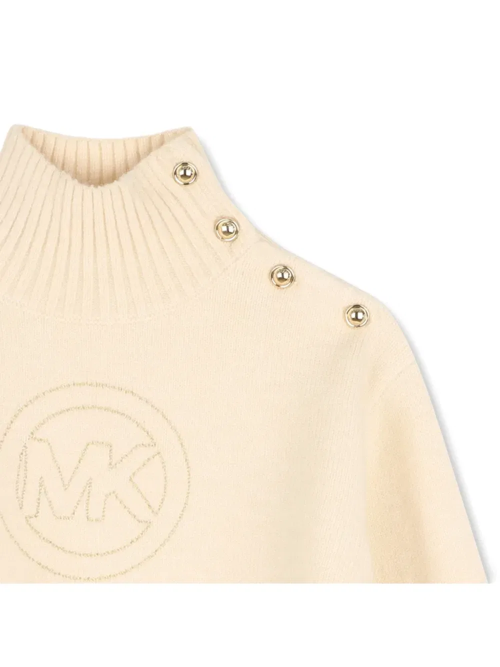 Свитер с пуговицами Michael Kors Kids, бежевый — фото 3