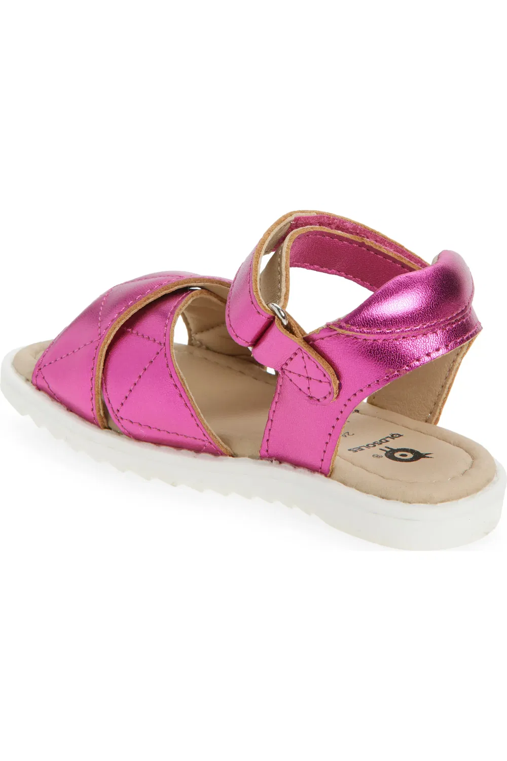 Сандалии детские с регулируемыми ремешками 7043 Puff Pop OLD SOLES, Fuchsia Foil/Snow — фото 2