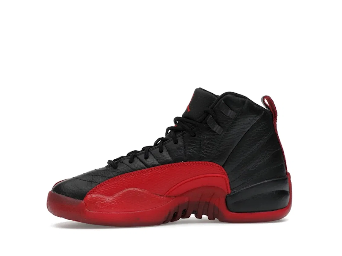 Детские кроссовки с принтом Jordan 12 Retro Jordan, Black/Varsity Red — фото 3