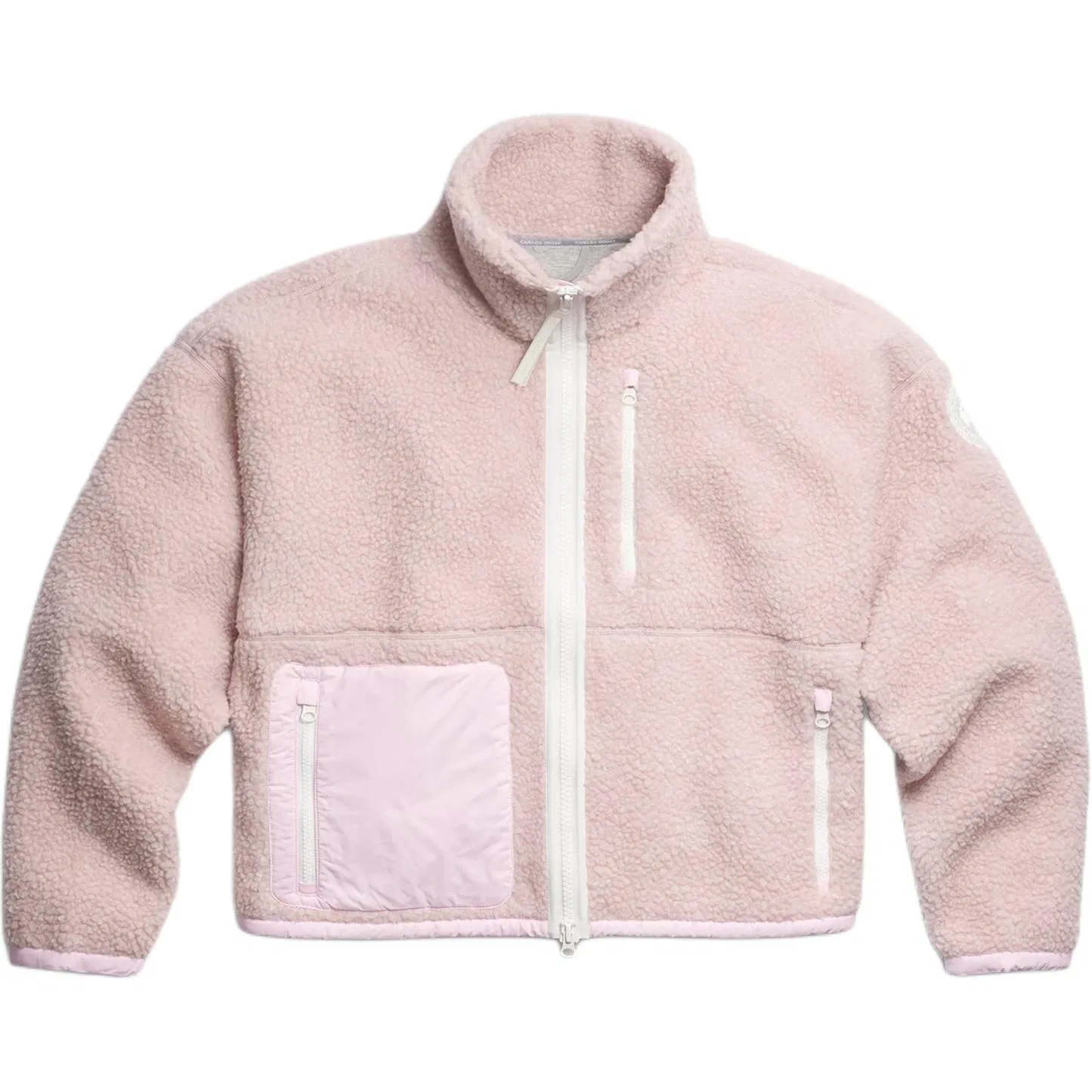 Женская бархатная куртка с принтом Blossom Pink Turtleneck Moderate Canada Goose, Blossom Pink