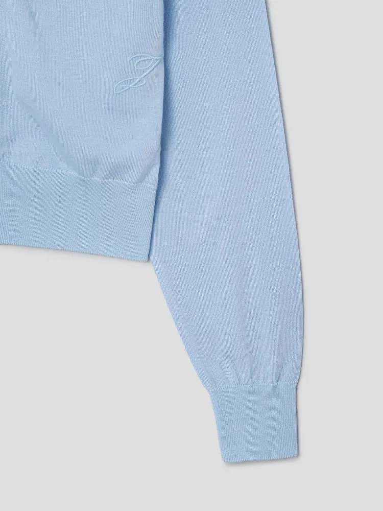 Кардиган свободный силуэт Le Cardigan J JACQUEMUS, Pale Blue — фото 4