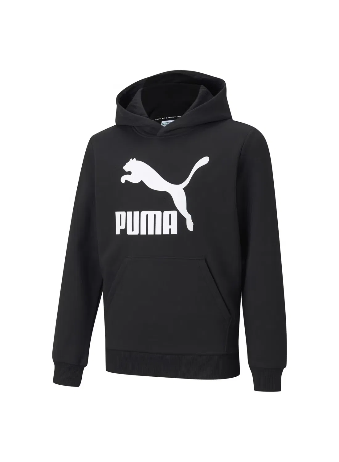 Худи с кенгуру-карманом Classics Logo Puma, черный