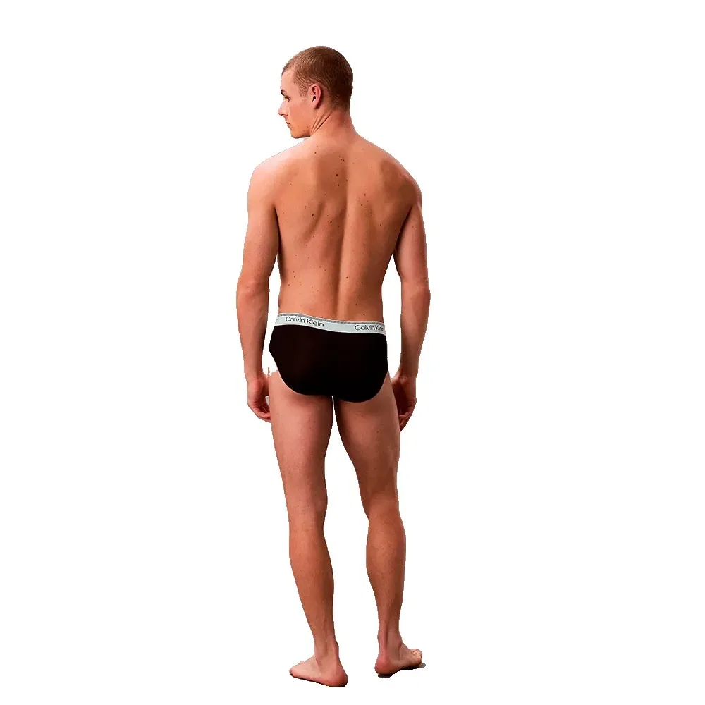 Комплект трусов Calvin Klein Microfibre Stretch, 3 предмета, черный — фото 3