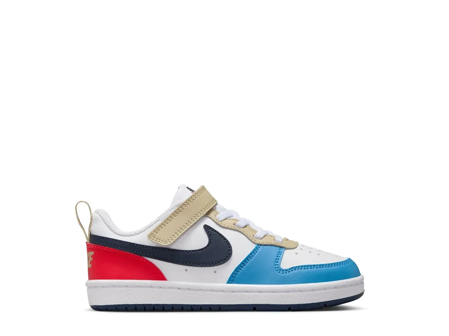 Кроссовки детские Court Borough Recraft Low Sneaker от Nike, белый/оранжевый
