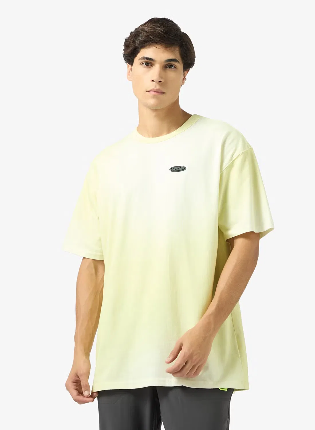 Футболка с принтом NSW Premium Essential Wash Nike, лаймовый