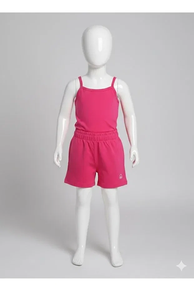 Детские шорты для девочек розовые Benetton, Pink
