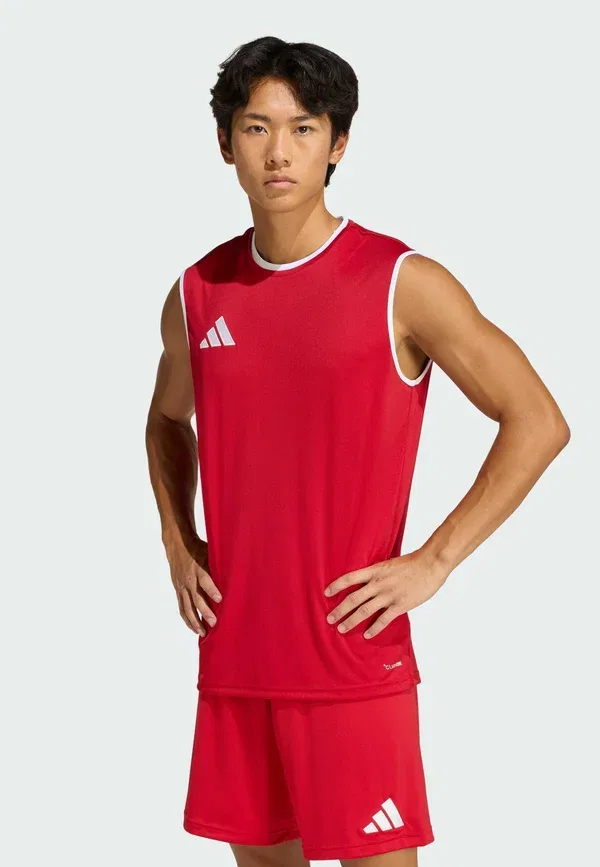 Футболка без рукавов Entrada26 Adidas Performance, белый/красный
