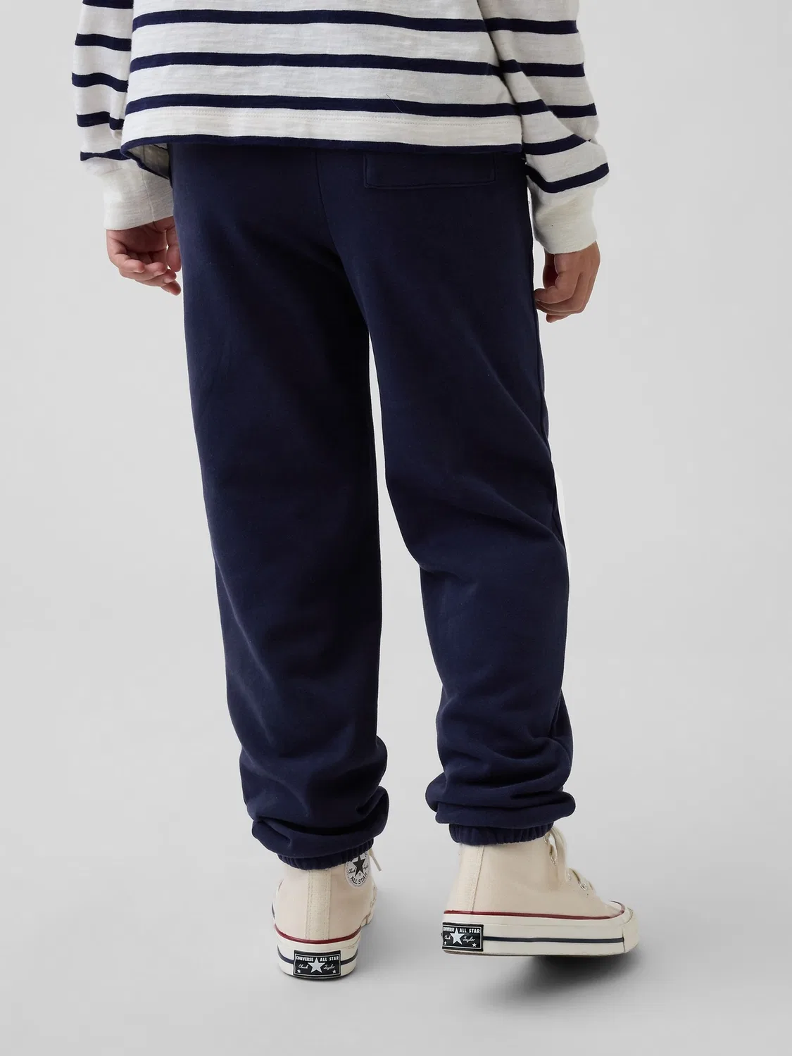 Джоггеры из французского трикотажа Vintage Soft Terry Sport Logo Gap, темно-синий — фото 2