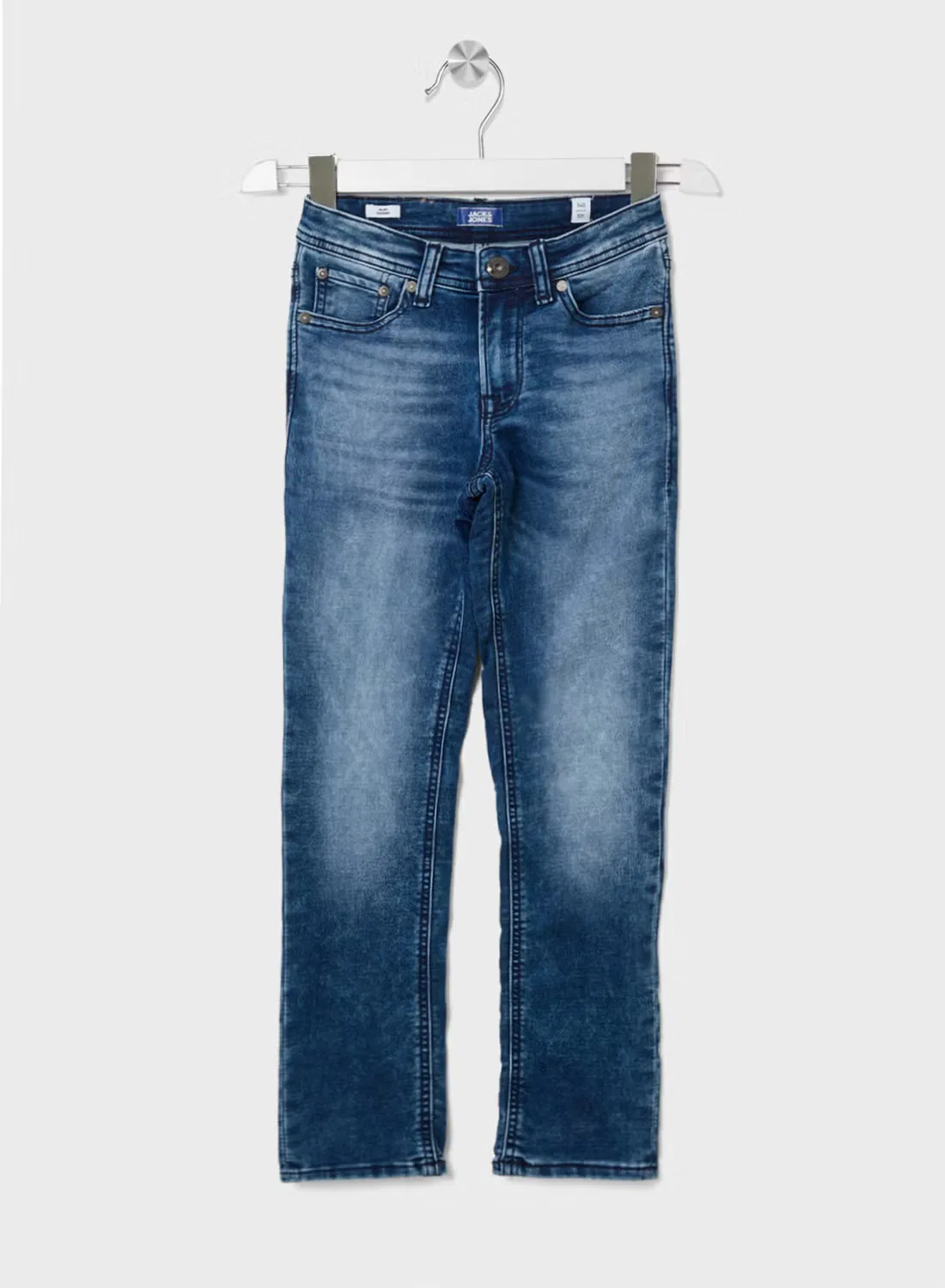 Джинсы прямого кроя для мальчиков JJIGLENN JJORIGINAL NA216 Jack & Jones Junior, синий деним