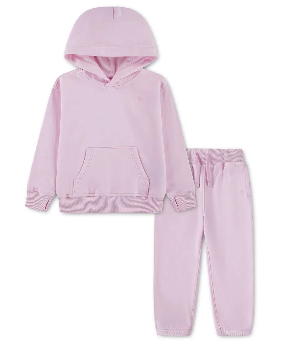 Комплект из худи и брюк для малышей, с длинным рукавом, Muscle Moose abercrombie kids, Cradle Pink