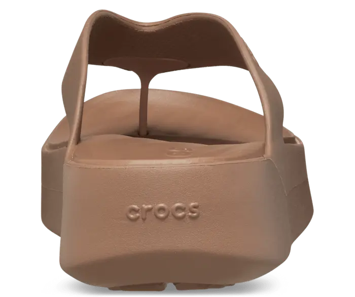 Шлепанцы Crocs Getaway Platform Flip, латте — фото 2