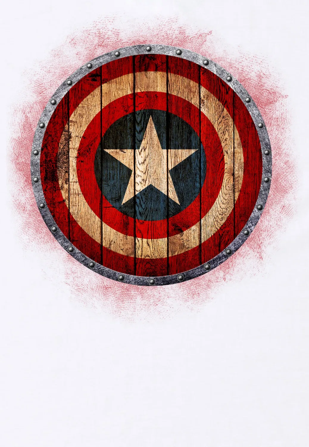 Marvel Мстители - деревянный щит - толстовка Henry Tiger, Arctic White — фото 3