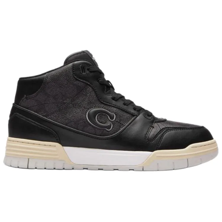 COACH Кроссовки для скейтбординга Soho Signature Mid top мужские черные — фото 3