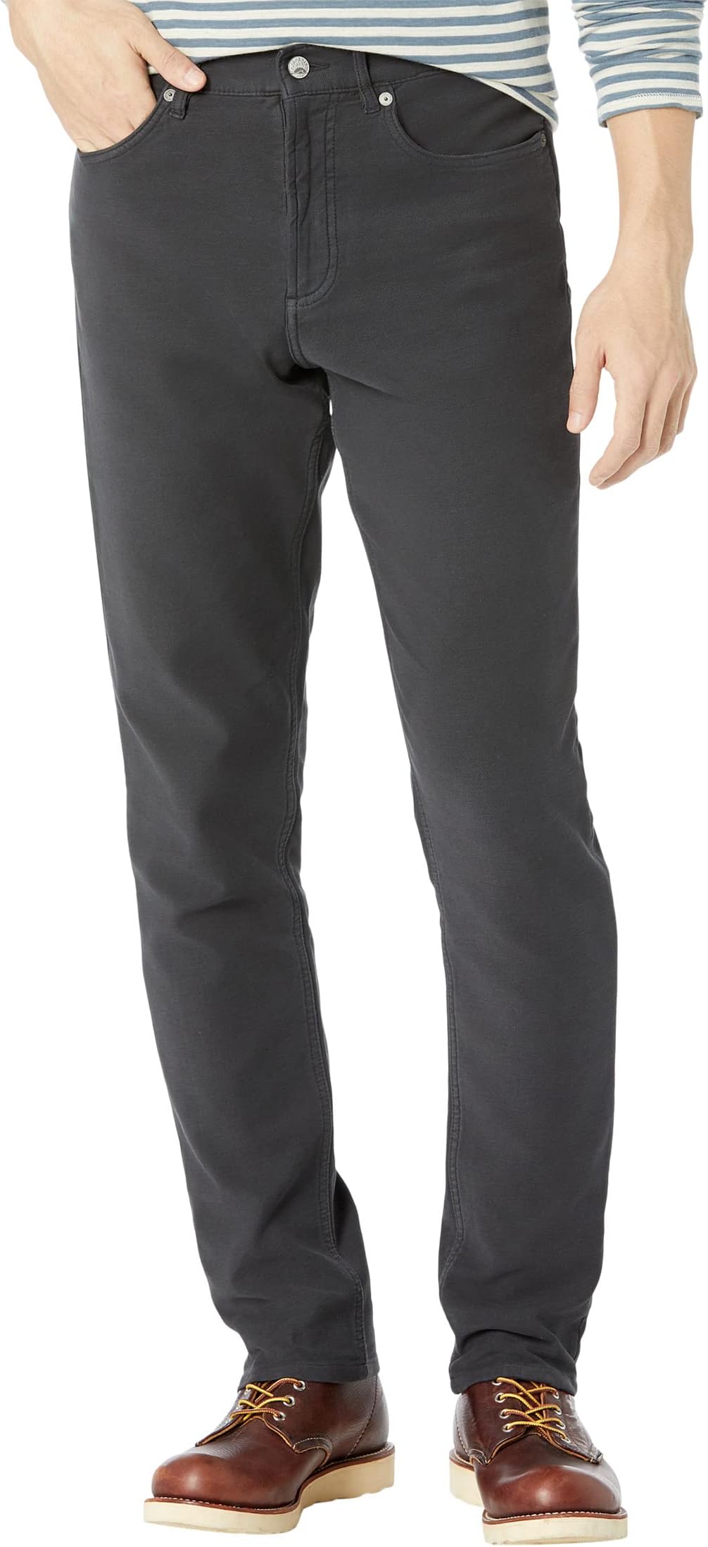 

Брюки Faherty Stretch Terry Five-Pocket, цвет Onyx Black