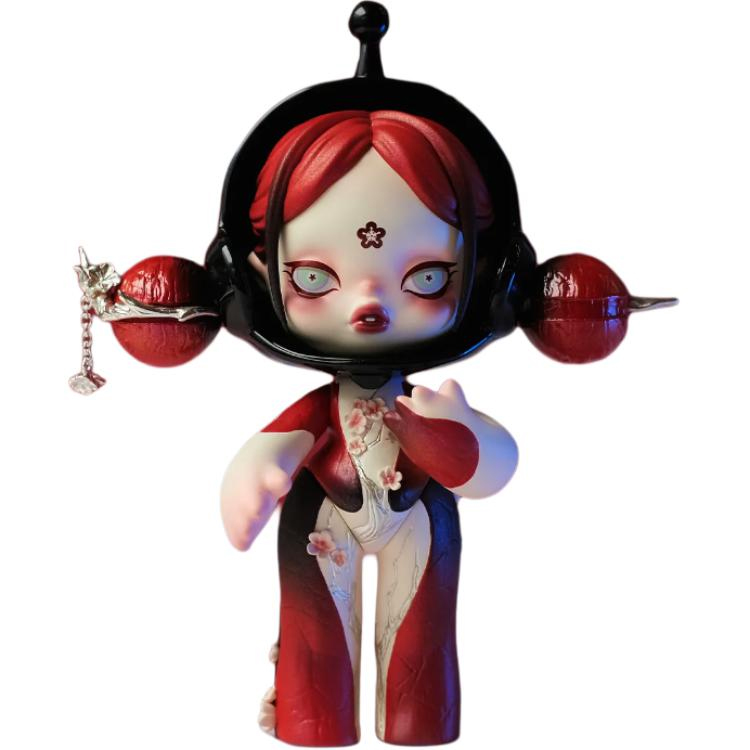 

Фигурка Pop Mart Skullpanda Baby Plum Secret Burning Frost Limited Figurine