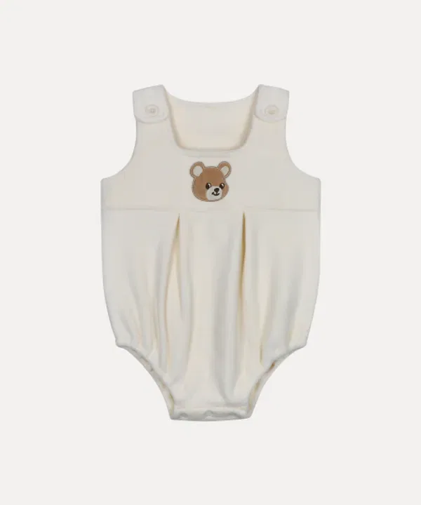 Боди-слип из флиса, Salt Fleece, Rototobebe, слоновая кость — фото 3