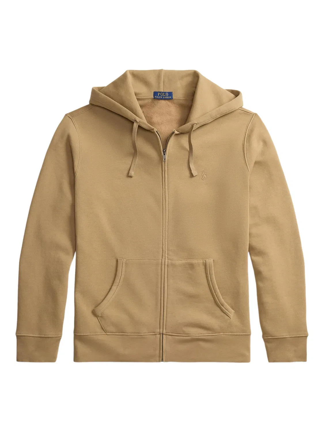 Худи на молнии нейтрального цвета Polo Ralph Lauren, нейтральные