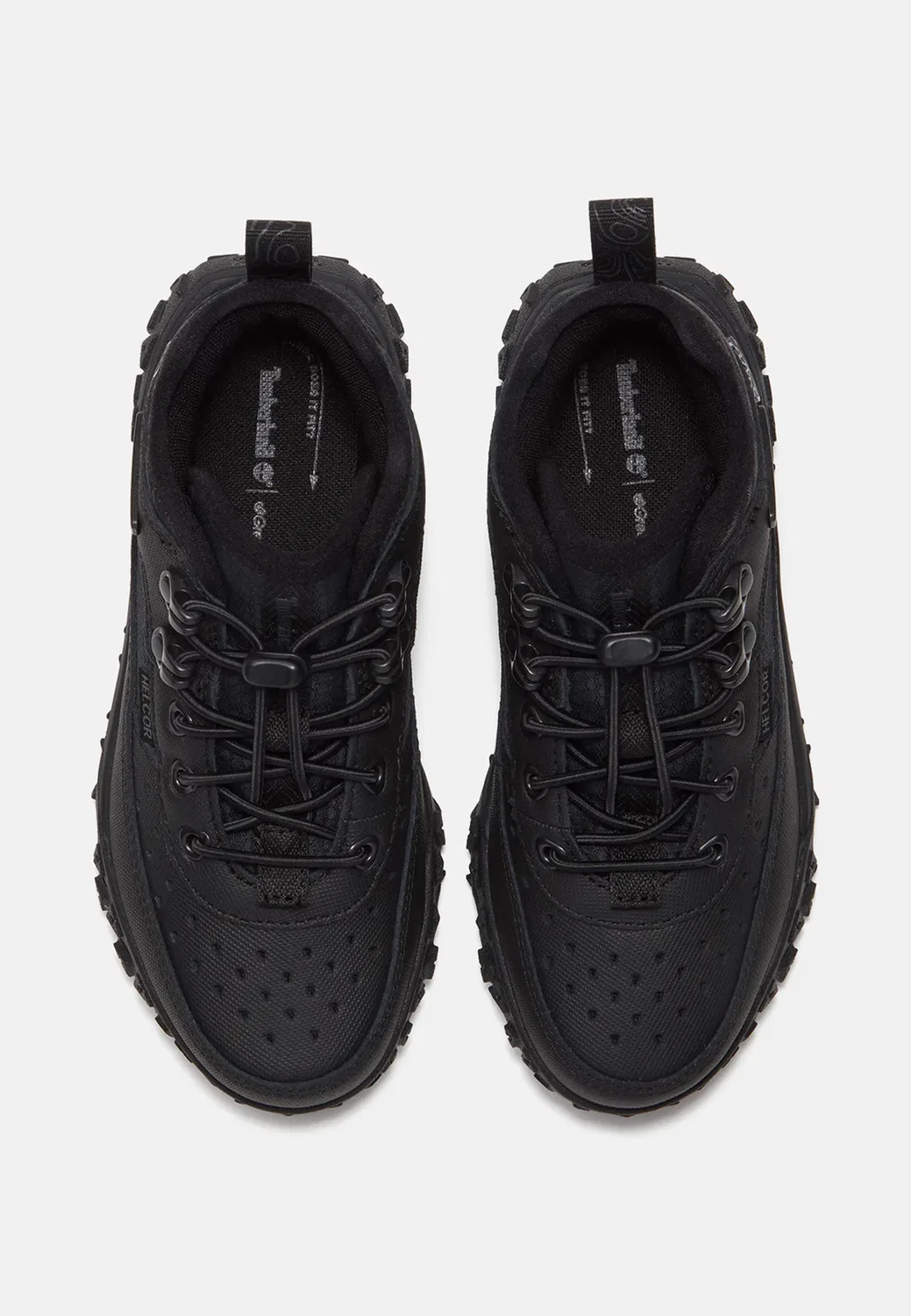 Низкие походные ботинки на эластичном шнурке - высокие кроссовки Timberland, Black — фото 3