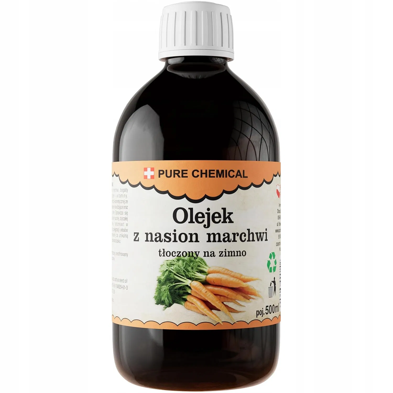 Масло для лица, тела и волос, PURE CHEMICAL by CHOSA, 500 мл, Bottle