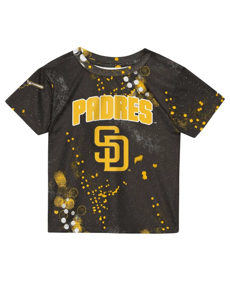 Комплект из футболки и шорт San Diego Padres Pinch Hitter Infielder Outerstuff, Brown — фото 2