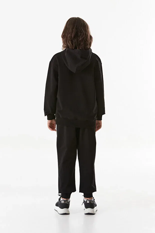 Детский спортивный костюм для девочек с принтом Fulla Moda, Black — фото 3