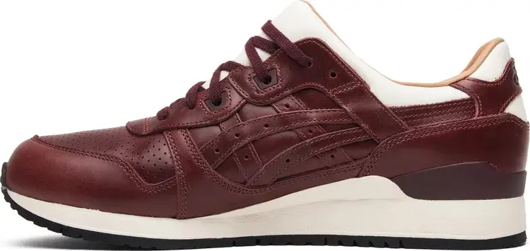 Кроссовки packer shoes x j.crew x gel lyte 3 '1907 collection oxblood' Asics, красный — фото 4