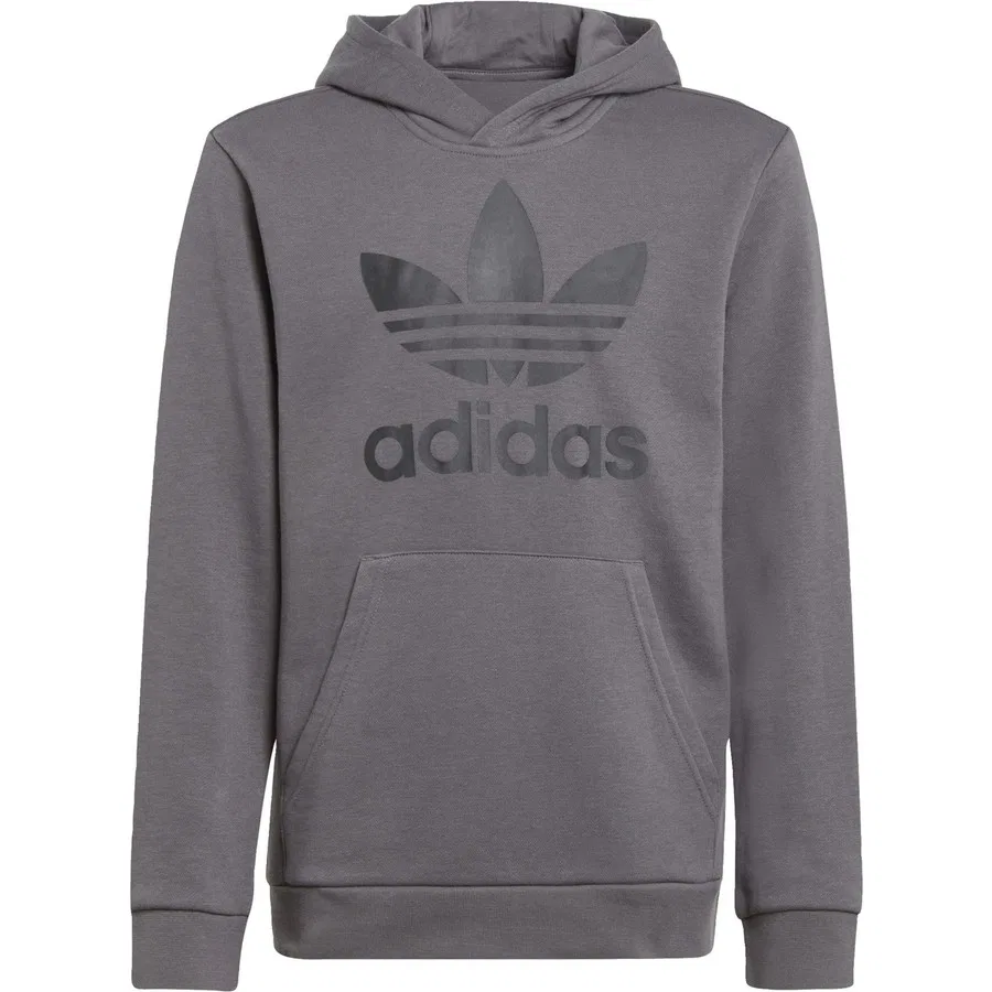 Худи с принтом Trefoil Originals IJ7206 adidas, Серый — фото 3